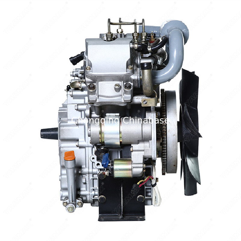เครื่องยนต์ดีเซลระบายความร้อนด้วยน้ำเสียงรบกวนต่ำ 2V80 17.6HP 13.0kW V Twin 4 Stroke
