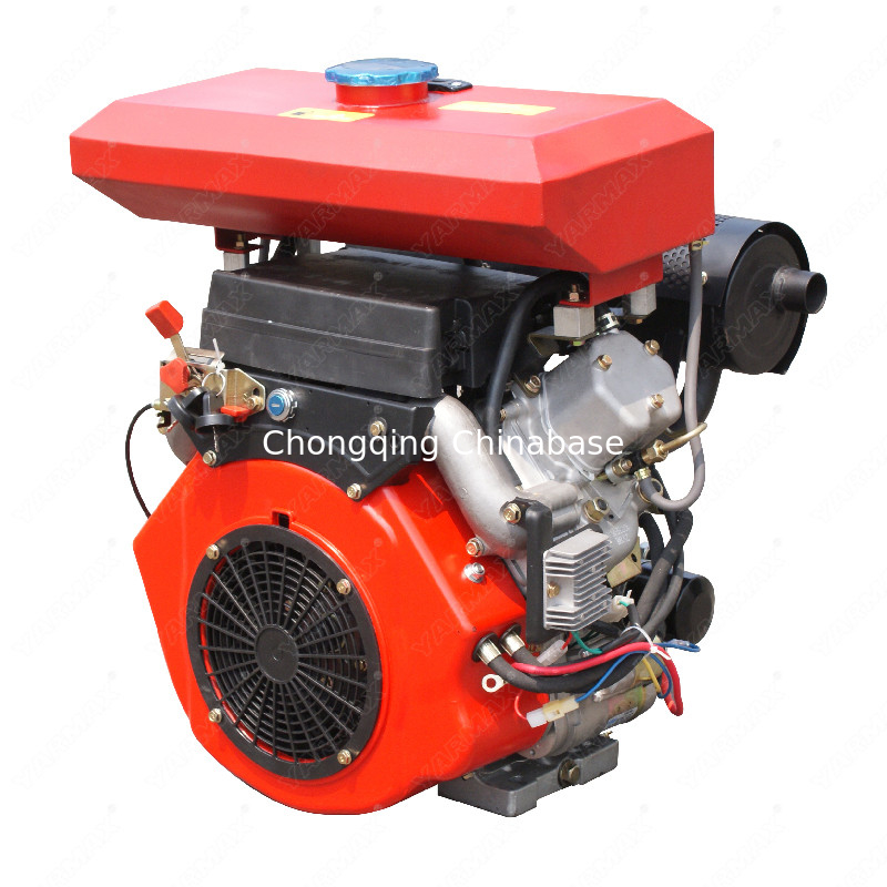 2V88 19HP เครื่องยนต์ดีเซล KAMA ระบายความร้อนด้วยอากาศ 14kW สองสูบ V Twin 4 จังหวะเสียงรบกวนต่ำ