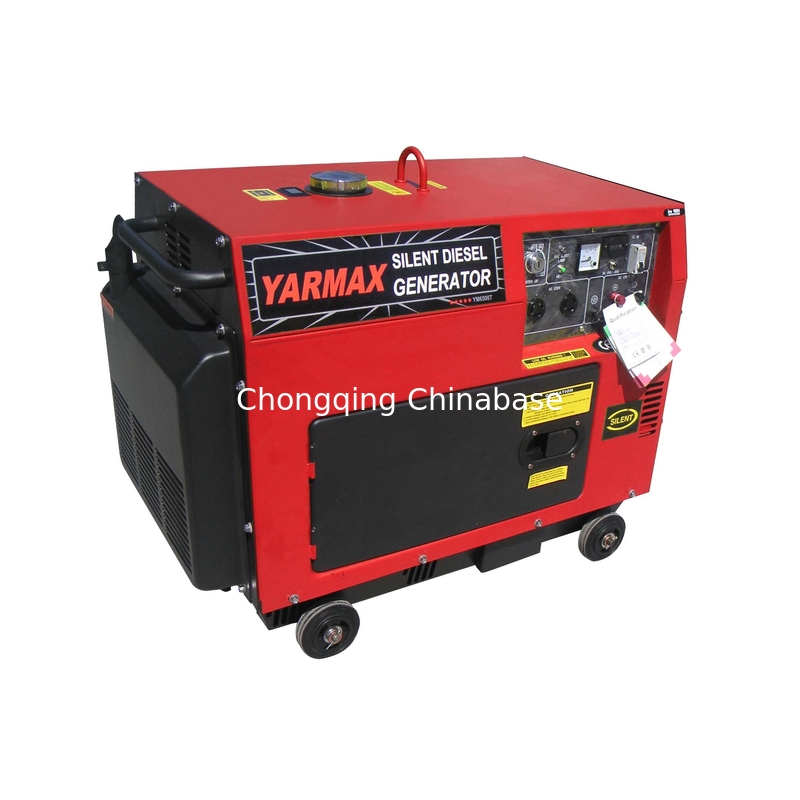 230V 11.3A DC 12V 8.3A 3kW 2.5kW เครื่องกำเนิดไฟฟ้าดีเซลชนิดเงียบ YM3700T