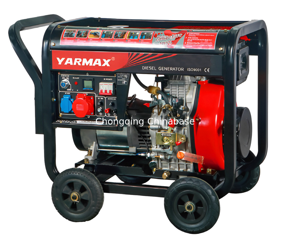 YM11000E 36.4A 8.0KW 8.8KW เครื่องกำเนิดไฟฟ้าดีเซลแบบเปิด YM1100FE กระบอกเดียว