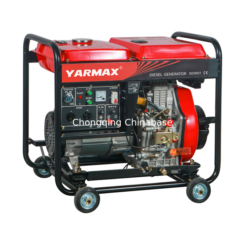 YM11000E 36.4A 8.0KW 8.8KW เครื่องกำเนิดไฟฟ้าดีเซลแบบเปิด YM1100FE กระบอกเดียว