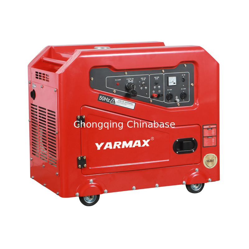 YM13800T เครื่องกำเนิดไฟฟ้าดีเซลเงียบแบบพกพา 9.6KW 10.4KW 1105FE กระบอกเดียว