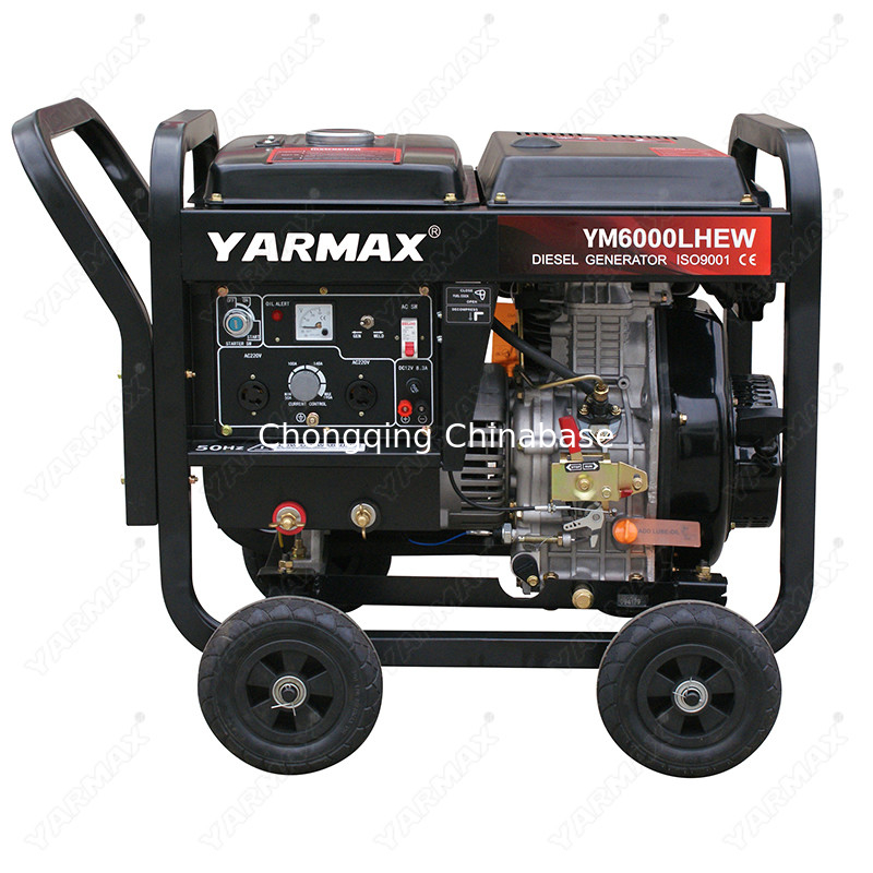 เครื่องกำเนิดไฟฟ้าดีเซลสูบเดี่ยว 220V YM6700 4.5KW 20.4A 25-30V