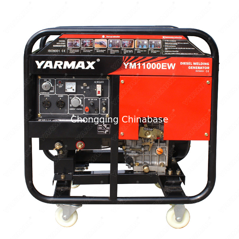 เครื่องกำเนิดไฟฟ้าดีเซลเชื่อม 3000RPM YM11000 4.0KW 18.2A 50-180A 25-30V